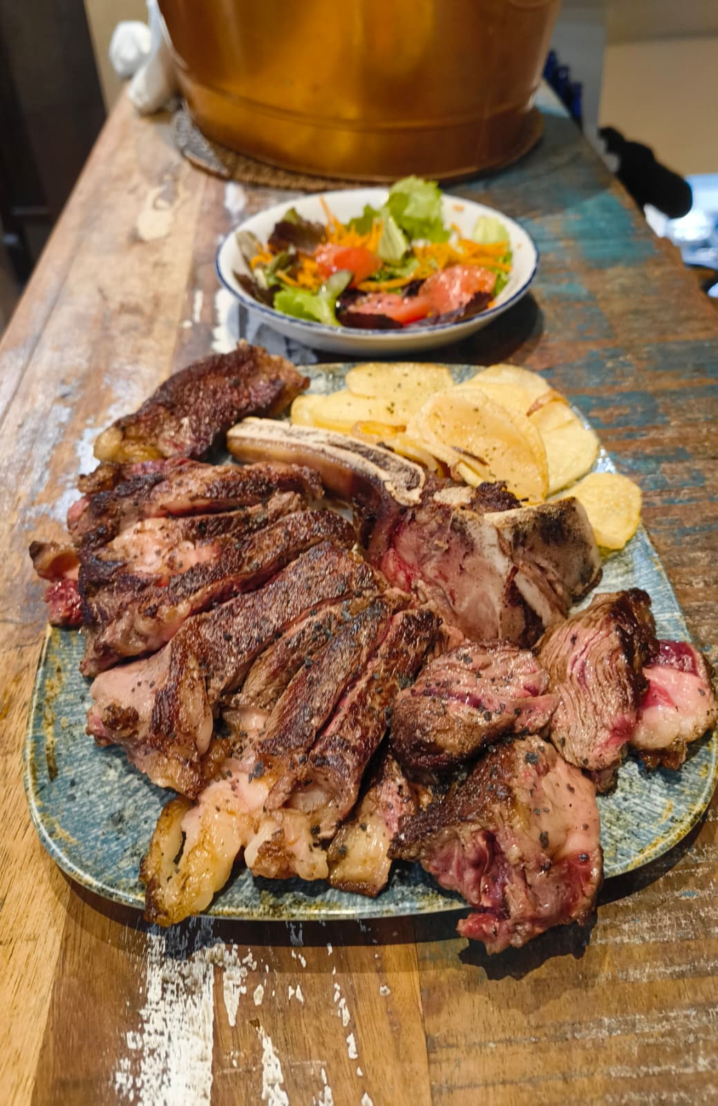 Chuletón de vaca a la brasa